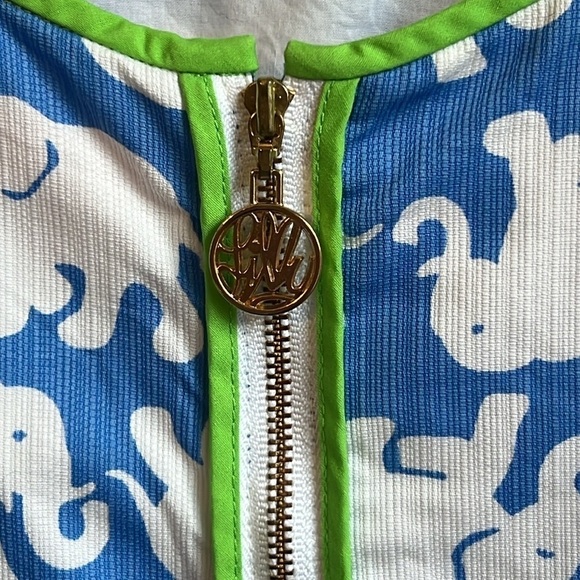 Lilly Pulitzer Tusk In Sun Cathy Shift Dress Multicolor Elephant Print SZ 6 - Picture 5 of 7